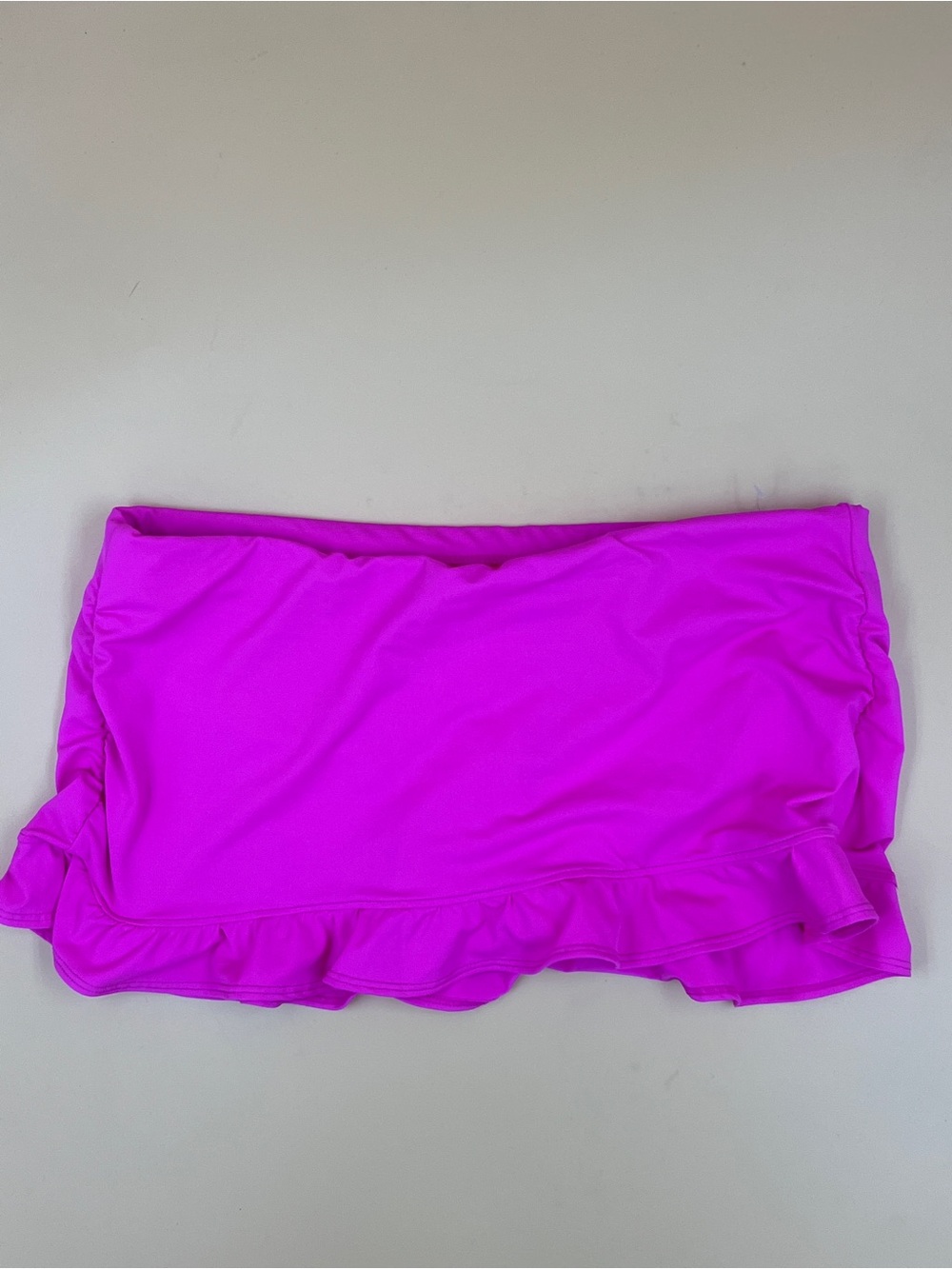 Athleta Neon Magenta Ruffle Swim Skort
